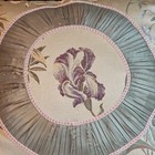 Croscill Home Anya Iris Gold   Purple Square Throw Decorative Bed Pillow 20   