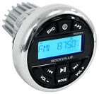 Rockville Rghr2 Marine Gauge Hole Receiver W Bluetooth Usb  Radio   Wired Remote