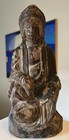 Antique Chinese Wooden Carved Statue Figure Sculpture Of Guanyin Kwan-yin