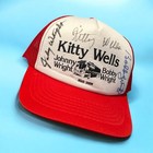 Vtg 1980s Kitty Wells Johnny Bobby Wright Road Show Trucker Hat Signed Autograph