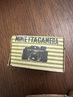 Vintage Minetta Miniature Mini Spy Film Camera Brown Leather Case Japan W  Box