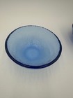 Vintage Fire And Light Recycled Glass Cobalt Blue 6  Cereal Bowl - 2 Available