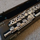 Sale Pearl 665 Flute 10k Gold Lip   C  Trill  Split-e Mech  D  Roller  Wood Case