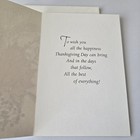 Vintage Thanksgiving Card Hallmark Wish You All The Happiness Autumn Leaves