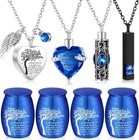 Durable Keepsake Pendants - 8 Waterproof Small Urns For Cremation Ashes