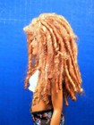 Barbie Doll Wig Size 4 Spun Wool Dreadlock Ooak Custom  155 Apricot Blond Red