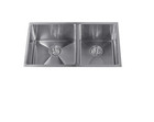 Miseno 32  Undermount Double Basin Stainless Steel Kitchen Sink With 60 40 Split