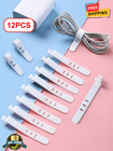 12pcs Silicone Cable Ties For Data Cables  Earphones  Charging Wires