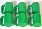 Vintage Mid Century Mod Heller Max Mugs 6 Green