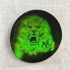 Vintage 80s Stickers 3d Hologram Angry Roaring Lion W  Claw Sticker 1  Rare