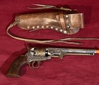 Vintage Denix  1040b Engraved Colt  36 Cal Replica Pistol   Gunfighters Holster