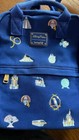 Wdw 50th Anniversary Blue Canvas Loungefly Mini Backpack Walt Disney World Parks