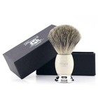 Double Edge Safety Razor With Badger Hair Shaving Brush 3 Piece Mens Shaving Kit