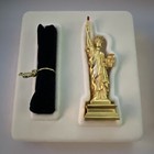 Statue Of Liberty Solid Perfume Compact  - Estee Lauder Dazzling Gold 