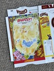 1987 Count Chocula Big Foot Cereal Box Flat Unused W frankenberry   Magic Offer