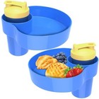 2pcs Travel Tray For Kids  Kids Car Seat Tray With Cup Holder  2pcs Blue