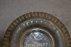 Vintage Firestone Tire Ashtray  rubber And Glass   6  Diameter  2  High 