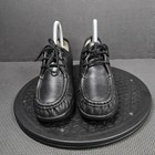 Sas Shoes Womens Size 6 W Black Leather Moc Toe Comfort Walking Lace Up Oxford