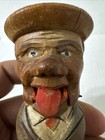 Vintage  Mechanical Bottle Stopper - Hand Carved