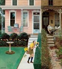 John Falter   Neighbors   Sunday Gardening   Mid-century Americana Humor Print