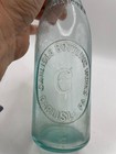 Carlisle Bottling Works Blob Top Beer Bottle Carlisle Pa Hand Blown Aqua Glass