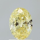 Natural Yellow Color Loose 2 Ct Oval Cut Lab Grown Cvd Diamond Vvs1 Certified