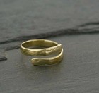 Women s Adjustable Toe Ring Solid Metal 925 Sterling Silver Yellow Gold Plated