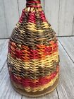 Vtg Woven Rattan Basket Caxixi Shaker Rattle Musical Maraca Tribal Style