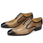 Men Genuine Leather Oxford Suit Footwear Wedding Party Vintage Handmade Shoes