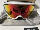 New Smith Vogue Women   s Ski Snow Goggles White Red Sol-x Mirror Lens Fog-x
