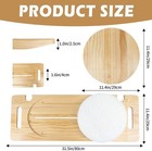 Slide Transfer Board Wooden Board With Track Pulley Turntable Limit 500lb