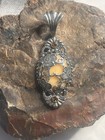 Carolyn Pollack Sunflower Pendant Jasper Sterling Silver With Citrine Accents