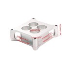 2-inch Aluminum 4150 Cnc Machined Carburetor Spacer Square Bore 4 Port Silver Us