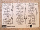 New Unmounted Stampin Up   sidekick Sayings  Set Of 3 Wood Rubber Stamps Retired