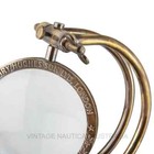 Brass Magnifying Glass Henry Hughes Son Adjustable Antique Vintage Magnifier 15