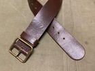 Wwii Soviet Russia M1935 Combat Field Leather Belt- Size 1  Fits 26-32 Waist