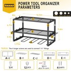 Power Tool Organizer- Power Drill Tool Holder- Heavy Duty Tool Shelf   1 Pack   