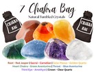 7 Chakra Tumbled Stone Set Carry Pouch Polished Selenite Charging Plate   Guide 