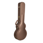 Crossrock Designer Series-wood Case For Les Paul Electric Guita-chocolate Brown