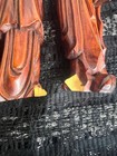 Vintage Chinese Boxwood  Huangyang Hand Wood Carving Figurine Kwan Yin Rare