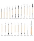 New 22pcs Pottery Clay Sculpture Sculpting Carving Modelling Ceramic Hobby Tools