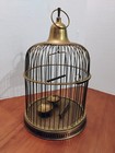 Vintage Large Brass Bird Cage