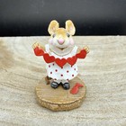 Wee Forest Folk Mouse Figurine 1996 Donna Petersen Valentine Hearts Miniature