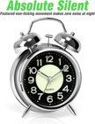    Super Loud Alarm Clock For Heavy Sleepers Adults twin Bell Retro 4 Inch Silent