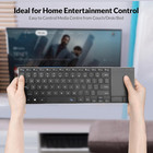 Rii Wireless Bluetooth Keyboard  Multi Device Rechargeable Stainless W touchpad