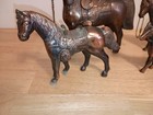 Lot Of 6 Antique Copper Brass Bronze Horse Figures Statues