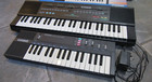 Vintage Casio Casiotone Mt-240 Electronic 2 Keyboard Lot Pt-100 W  Adaptor