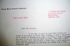Mrs Robert Henrey Madeleine  1906-2004  Typed Signed Letter Dated 1955 Rare