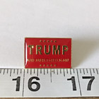 Trump Make America Great Again Red Rectangle Lapel Pin  y3 