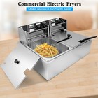 Electric Deep Fryer 20 72 Qt Commercial Deep Fryer With Temperature Control